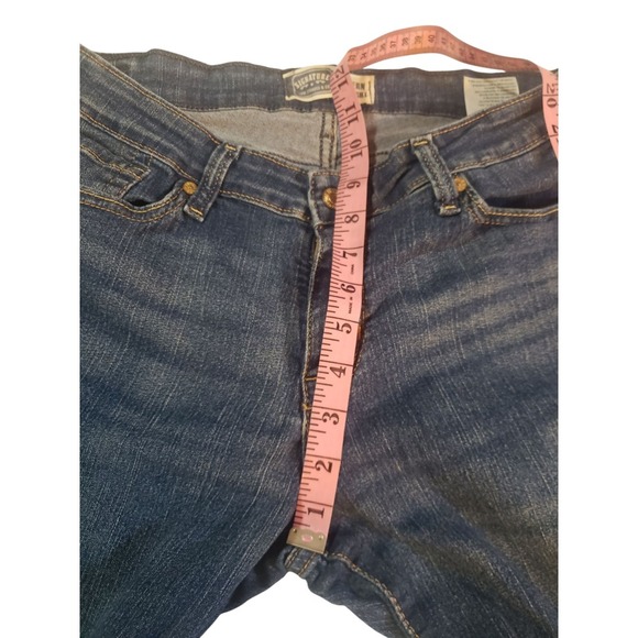 Levis Modern Straight Denim Jeans Womens 32X34 Blue Dark Wash Mid Rise Work Wear - Picture 11 of 13